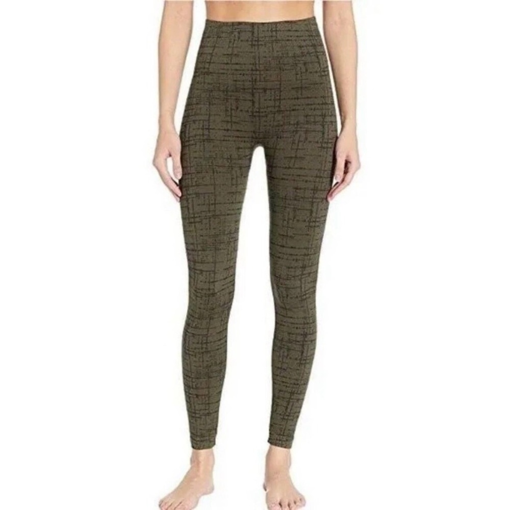 Spanx Olive Green Crosshatch Leggings